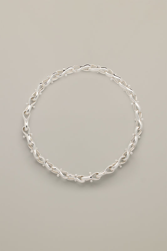 Sphere Necklace Silver