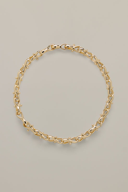 Sphere Necklace Gold