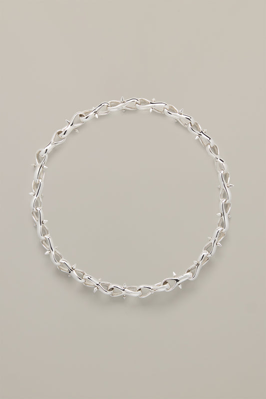 Spike Necklace Silver
