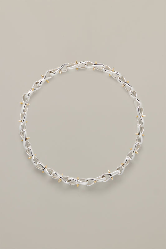 Spike Necklace Silver/Gold