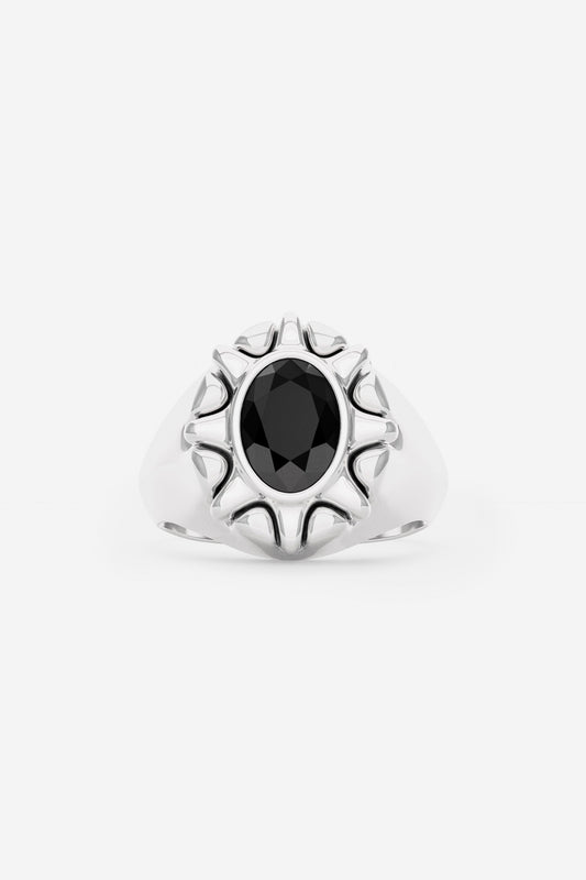 HALO BLACK SAPPHIRE AURA RING